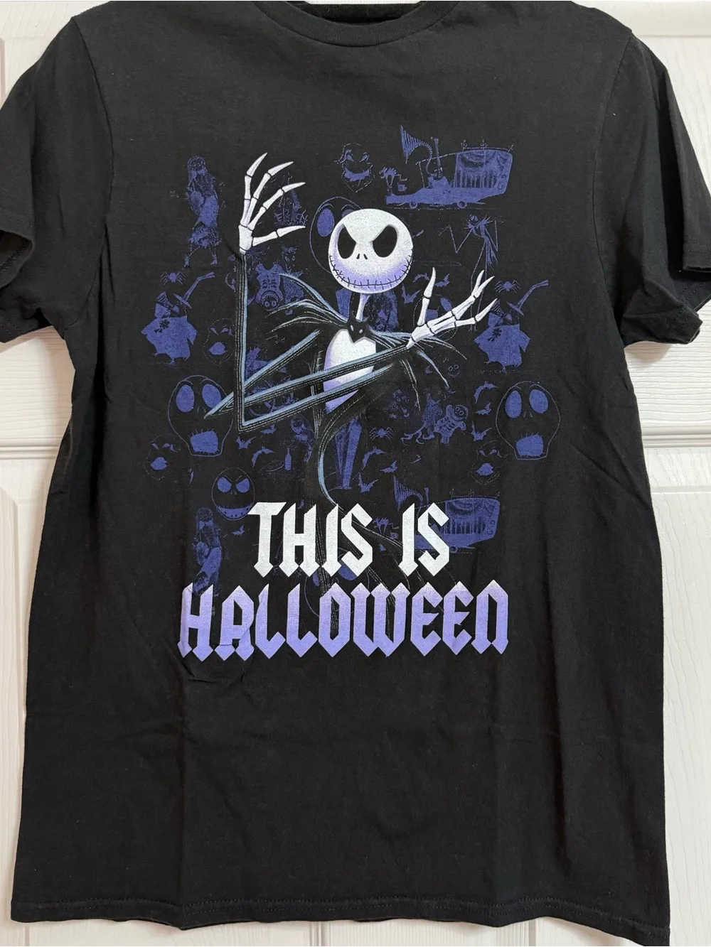 Disney Jack Skellington 'This Is Halloween' Black & Purple Graphic Tee